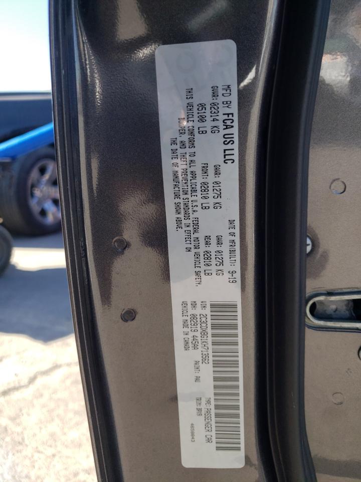 Photo 10 from auction – 2019 DODGE CHARGER SX with VIN 2C3CDXBG1KH713562