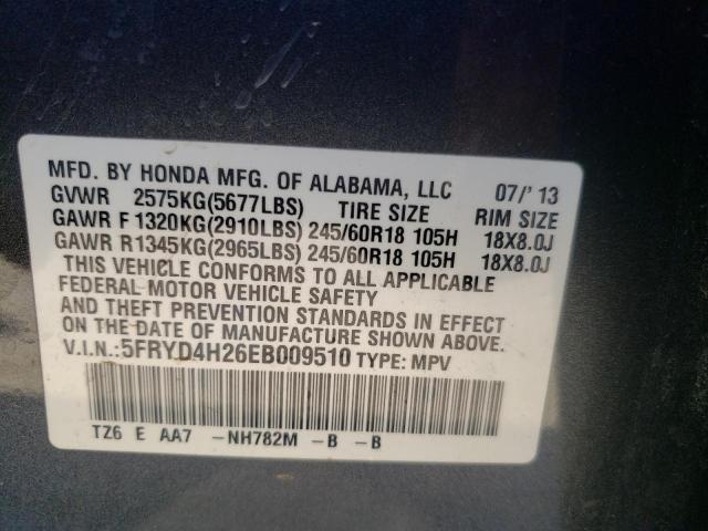 Photo 10 from auction – 2014 ACURA MDX with VIN 5FRYD4H26EB009510