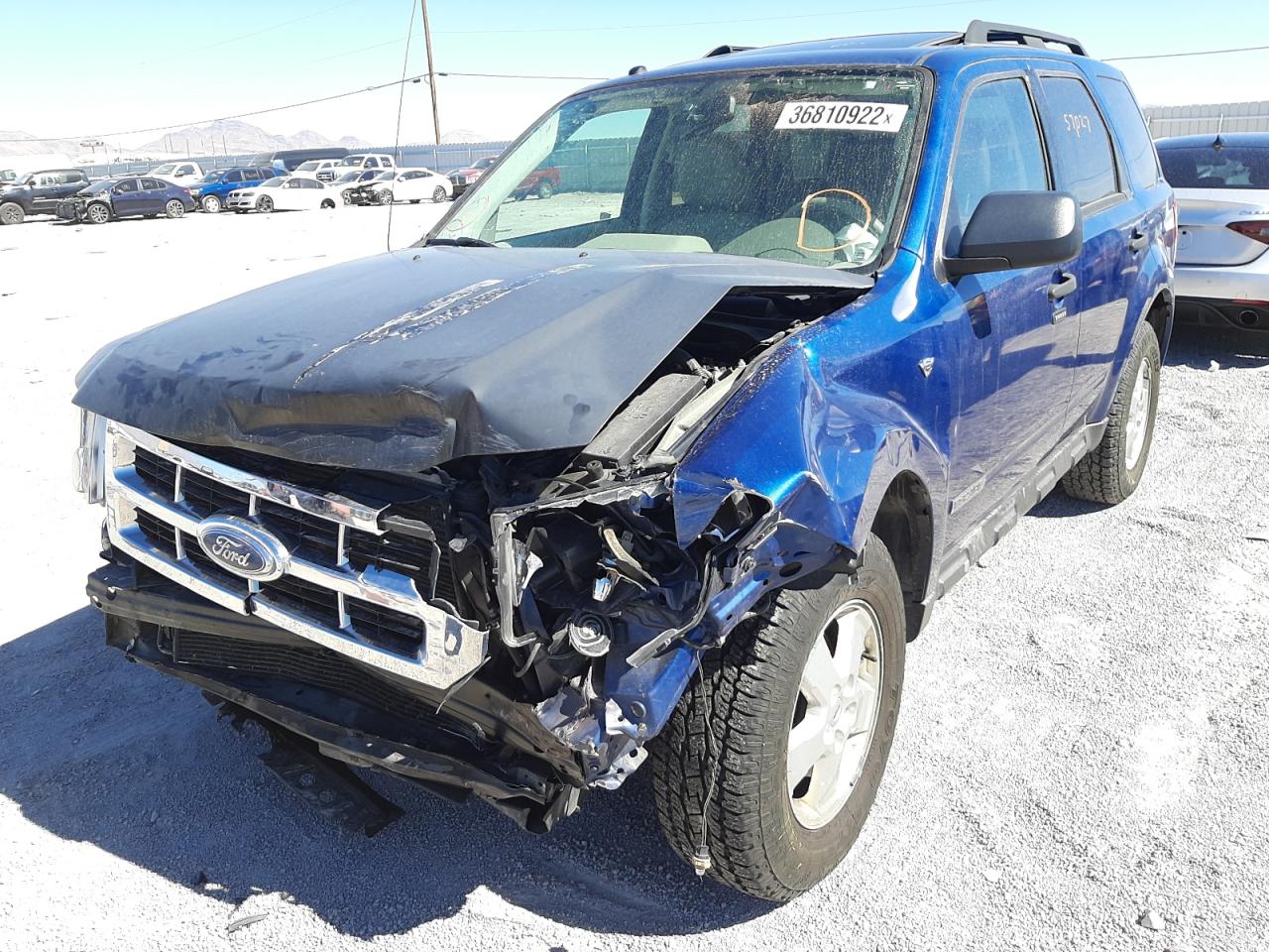 Photo 2 from auction – 2008 FORD ESCAPE XLT with VIN 1FMCU93178KA67801