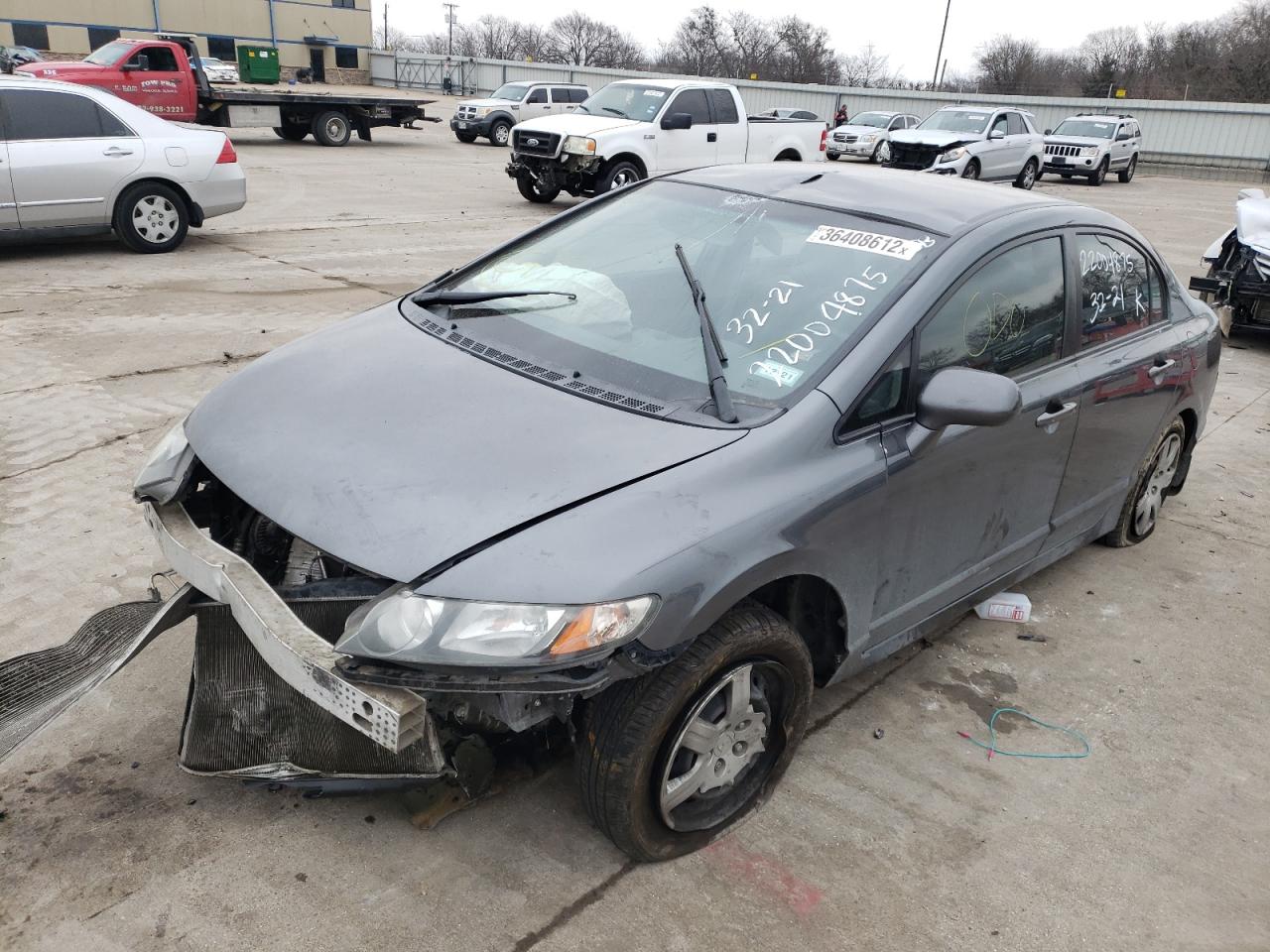 Photo 2 from auction – 2011 HONDA CIVIC LX with VIN 19XFA1F51BE035530