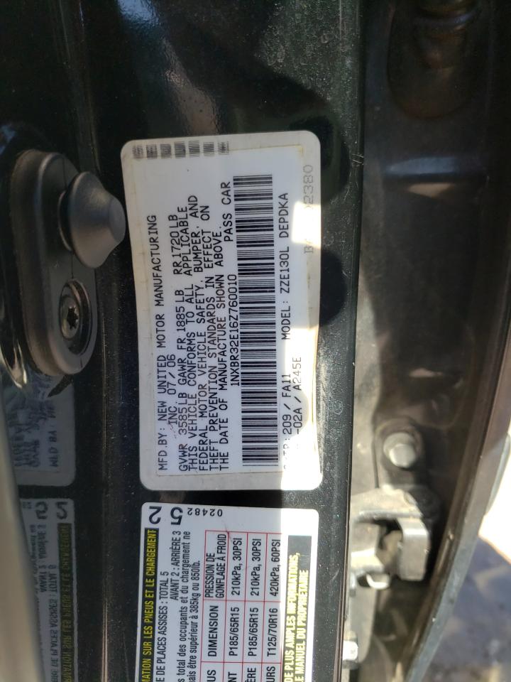 Photo 10 from auction – 2006 TOYOTA COROLLA CE with VIN 1NXBR32E16Z760010