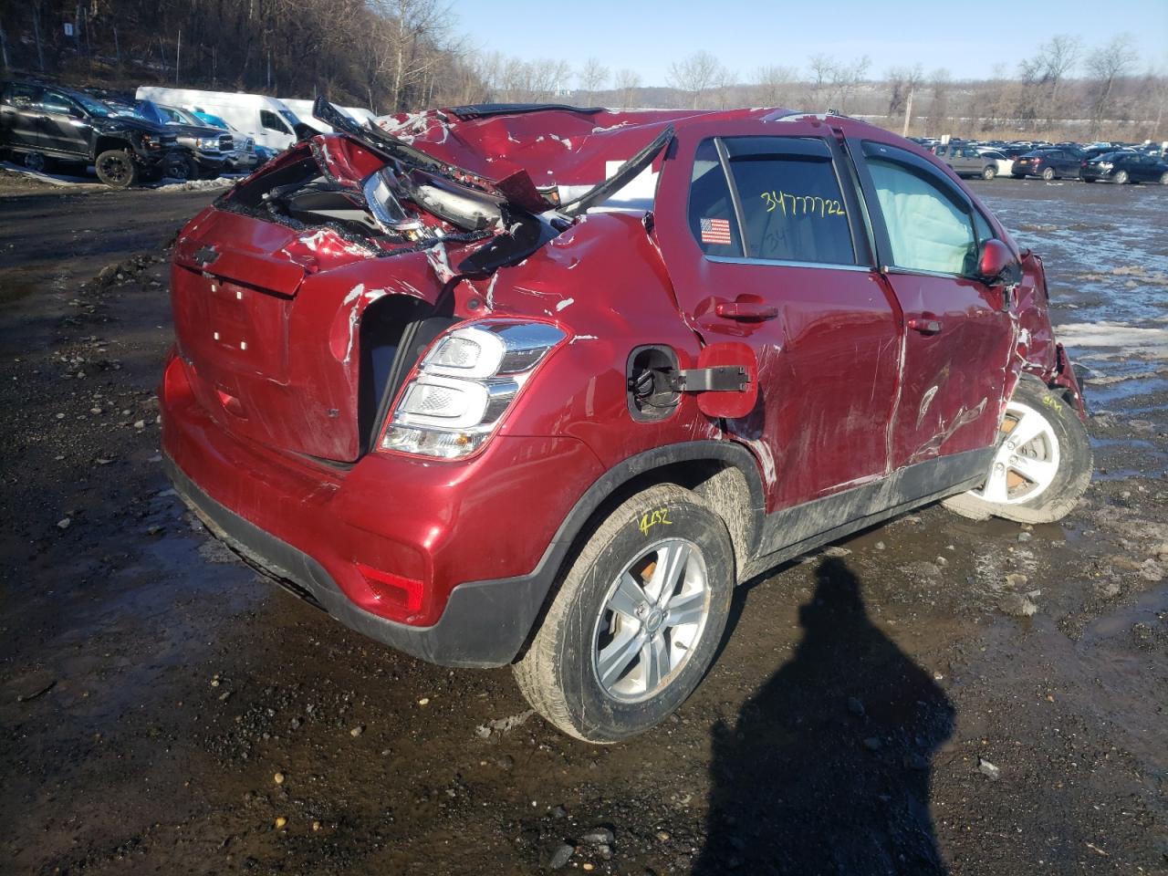 Photo 4 from auction – 2020 CHEVROLET TRAX 1LT with VIN 3GNCJPSB9LL253852