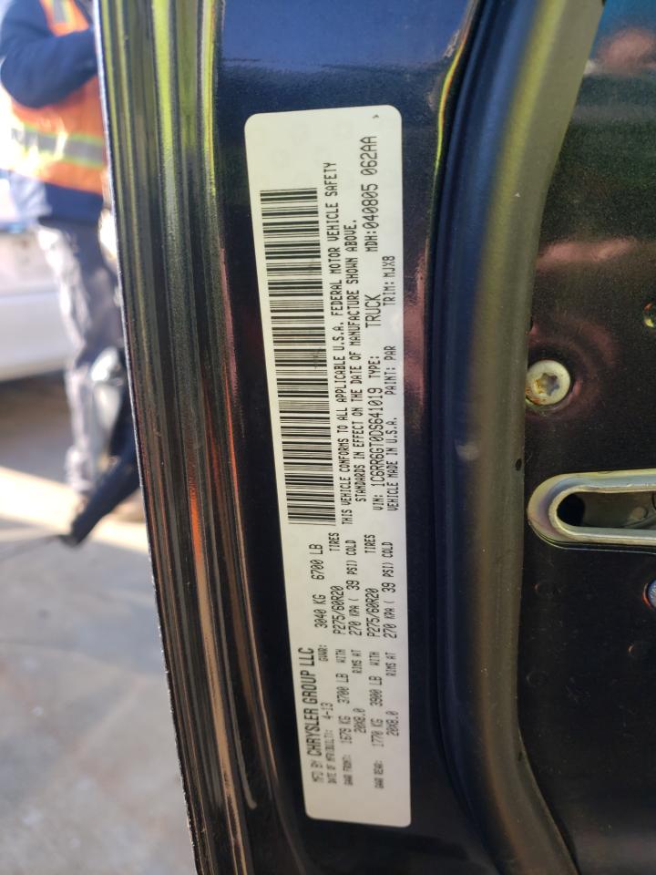 Photo 10 from auction – 2013 RAM 1500 SLT with VIN 1C6RR6GT0DS641019