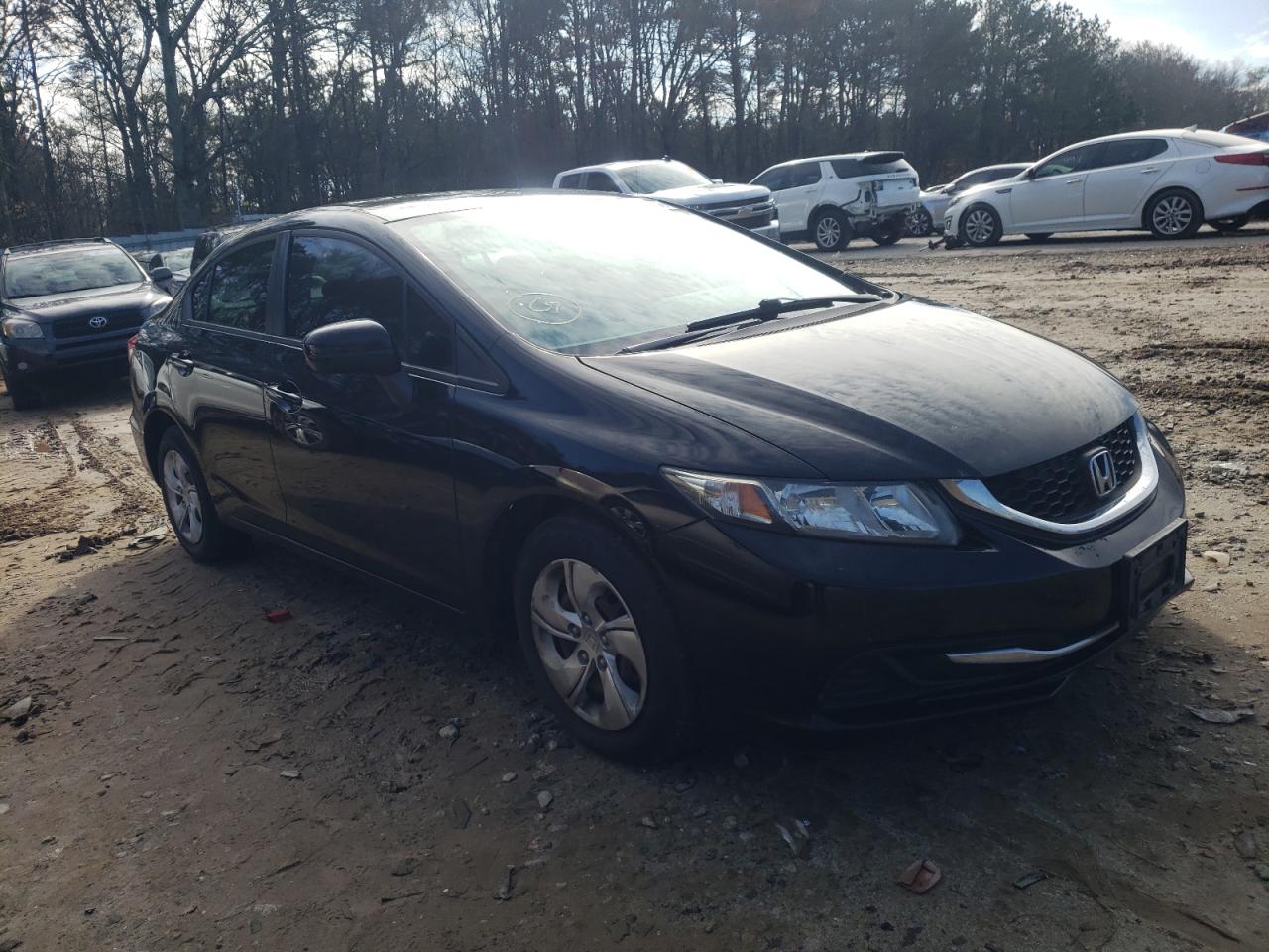HONDA CIVIC LX 2014 with VIN 19XFB2E52EE003193 - Photo from auction