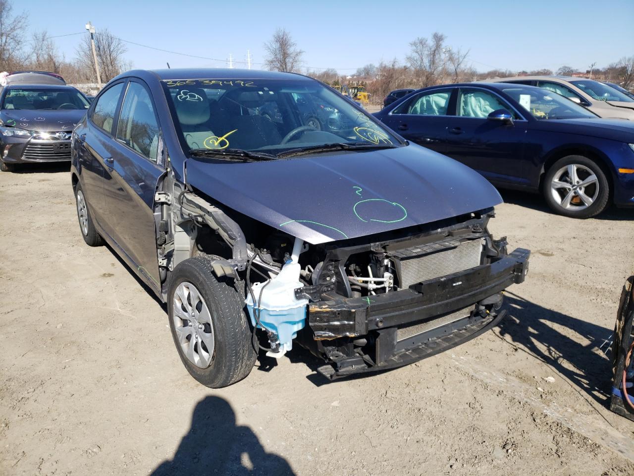 HYUNDAI ACCENT SE 2017 with VIN KMHCT4AE2HU187747 - Photo from auction