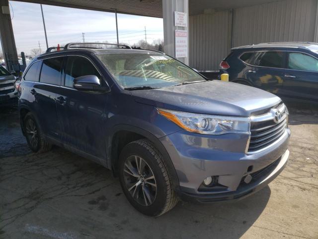 TOYOTA HIGHLANDER 2016 with VIN 5TDJKRFHXGS300975 - Photo from auction