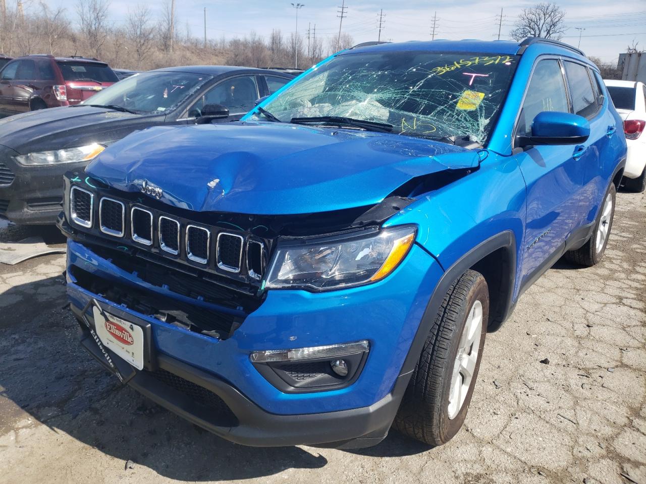 Photo 2 from auction – 2021 JEEP COMPASS LA with VIN 3C4NJCBB6MT509344