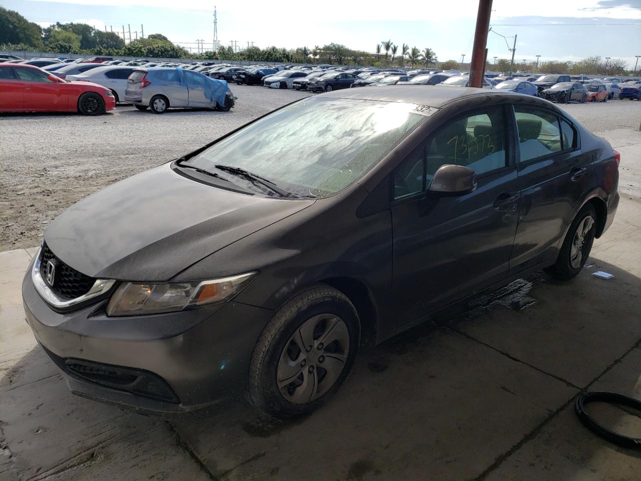 Photo 2 from auction – 2013 HONDA CIVIC LX with VIN 2HGFB2F5XDH603205