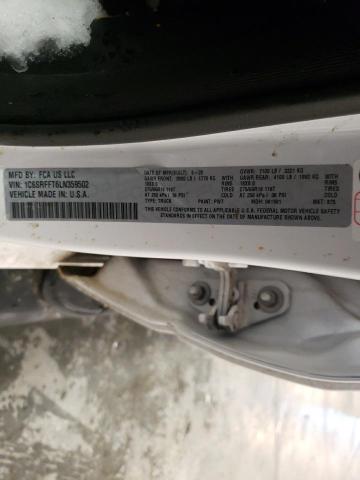 Photo 10 from auction – 2020 RAM 1500 BIG H with VIN 1C6SRFFT6LN359502