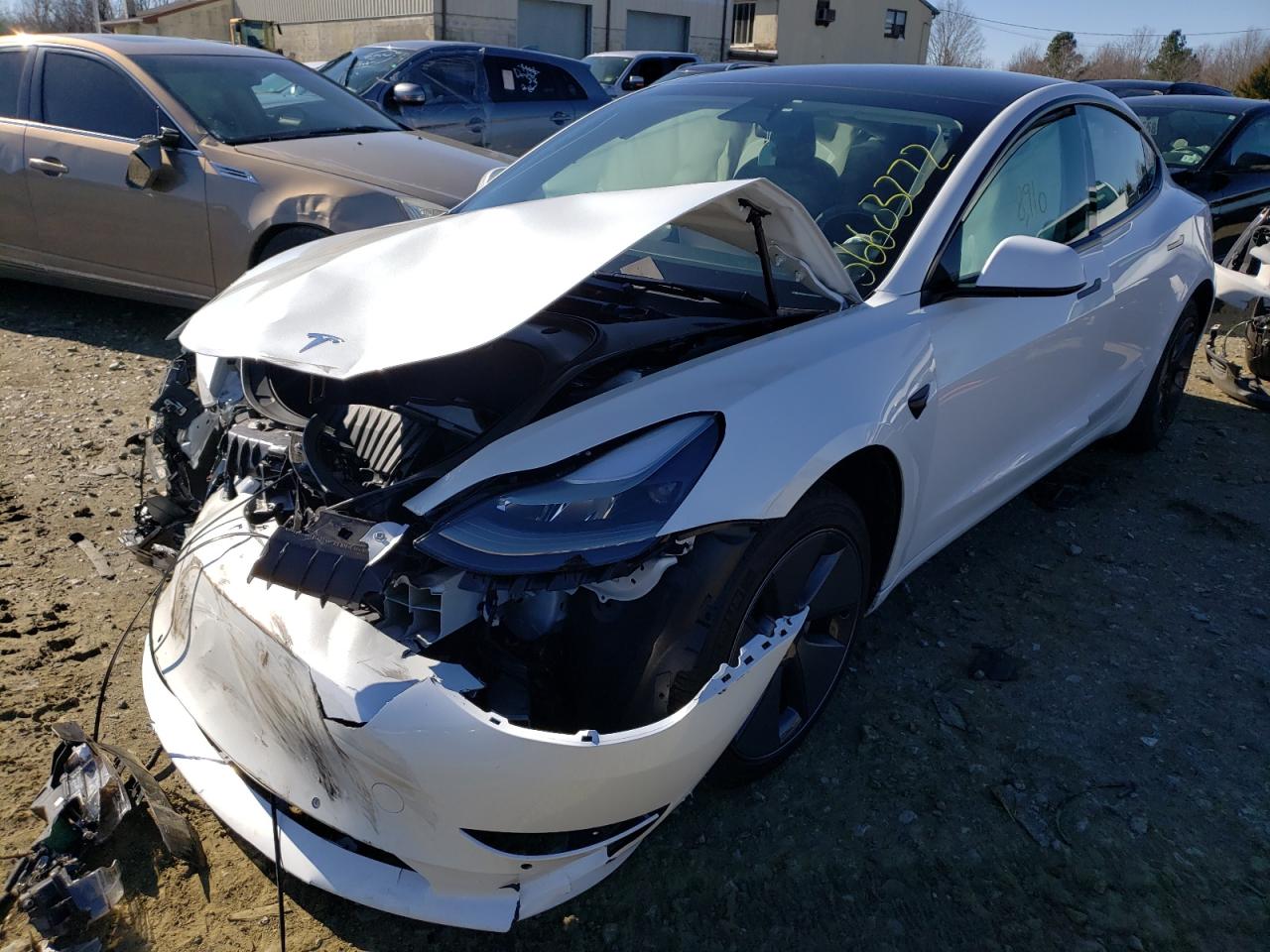Photo 2 from auction – 2021 TESLA MODEL 3 with VIN 5YJ3E1EB9MF033035