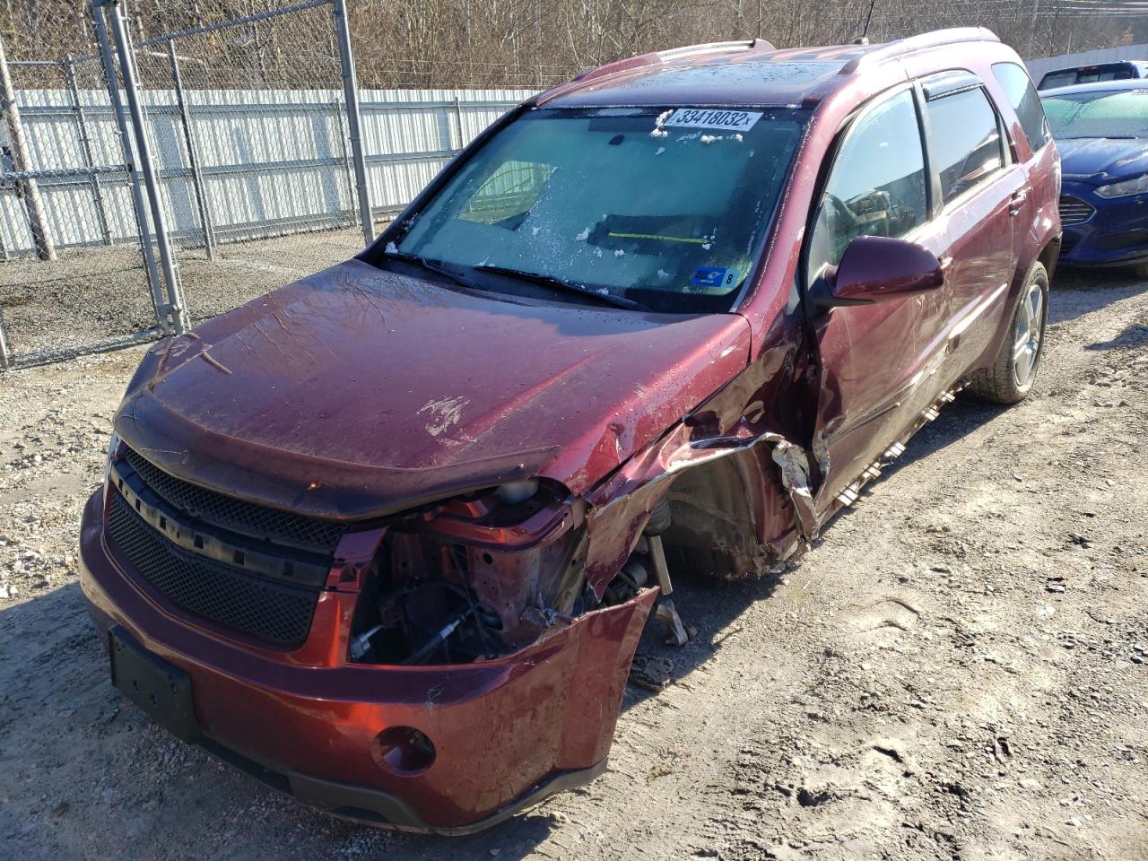 Photo 2 from auction – 2008 CHEVROLET EQUINOX LT with VIN 2CNDL43F686004651