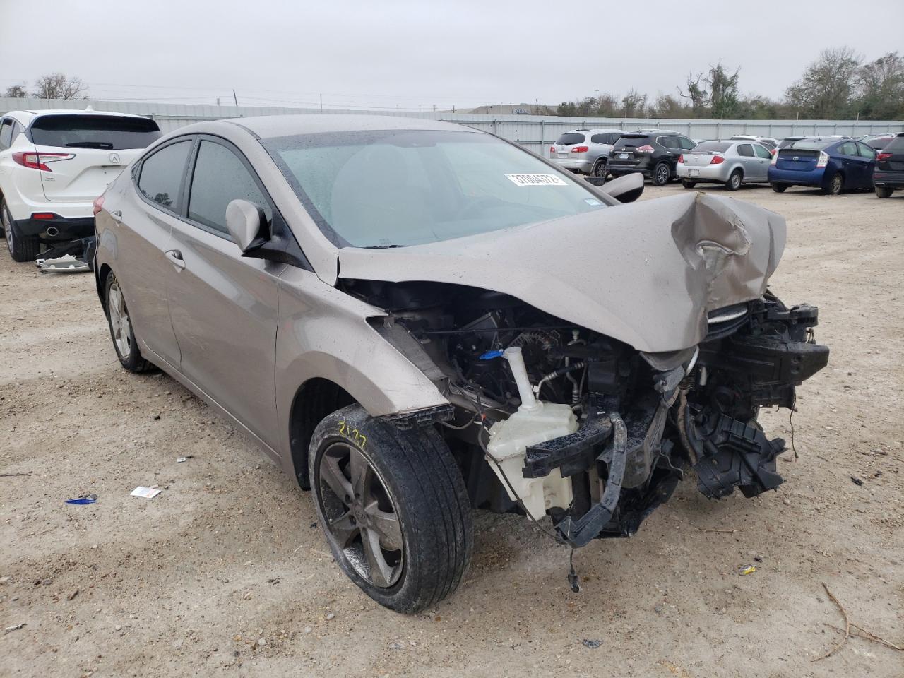 HYUNDAI ELANTRA GL 2012 with VIN 5NPDH4AE8CH121331 - Photo from auction
