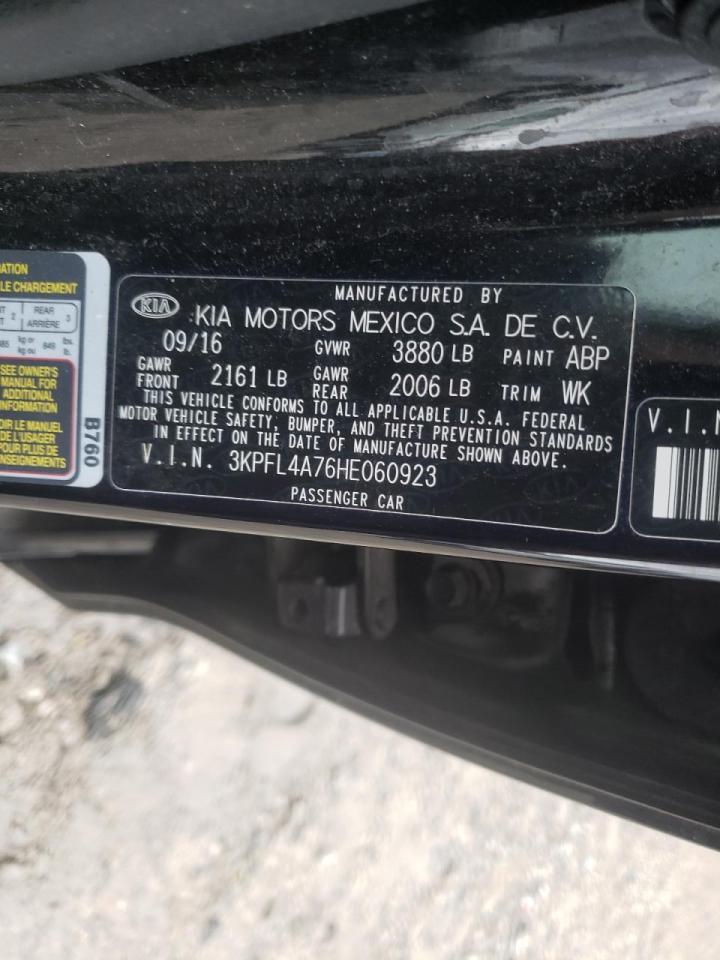 Photo 10 from auction – 2017 KIA FORTE LX with VIN 3KPFL4A76HE060923