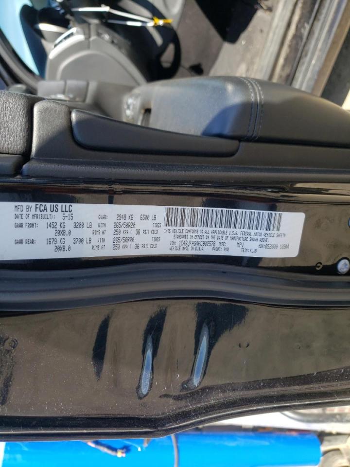 Photo 10 from auction – 2015 JEEP GRAND CHER with VIN 1C4RJFAG4FC902578