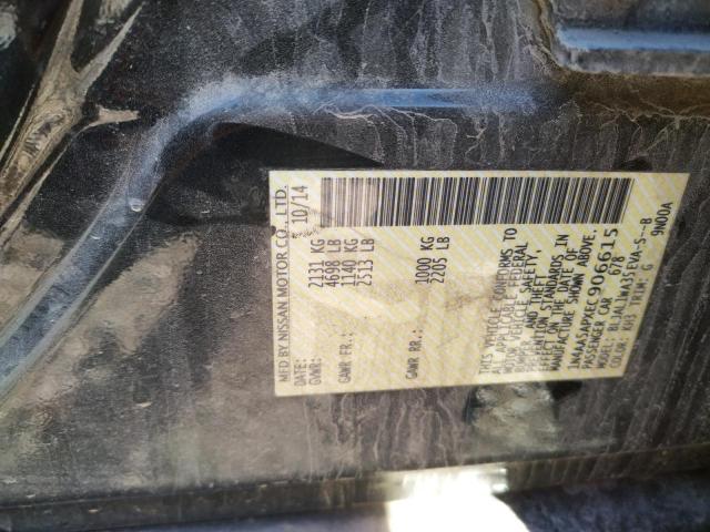 Photo 10 from auction – 2014 NISSAN MAXIMA S with VIN 1N4AA5APXEC906615
