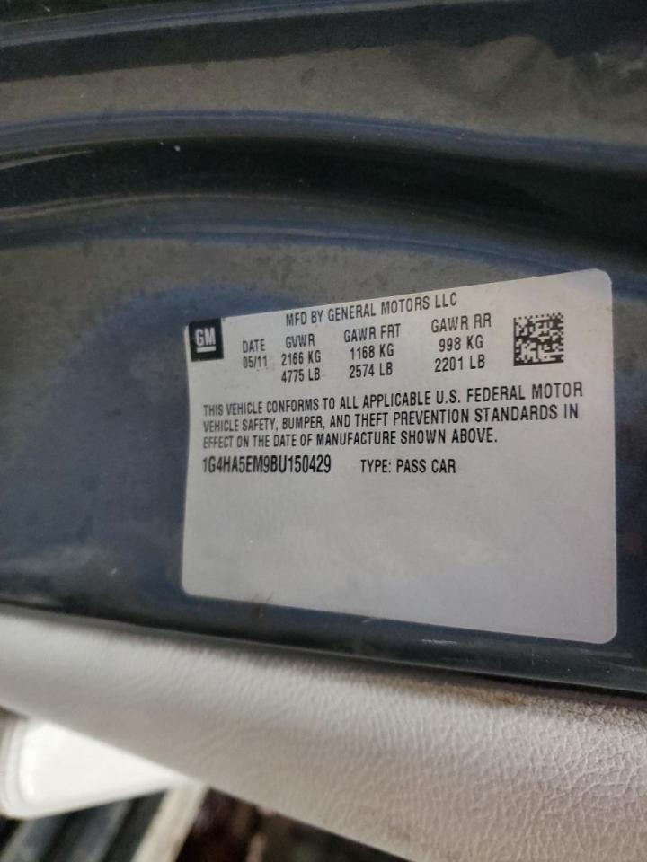Photo 10 from auction – 2011 BUICK LUCERNE CX with VIN 1G4HA5EM9BU150429