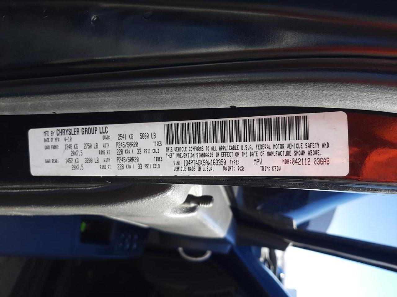 Photo 20 from auction – 2010 DODGE NITRO HEAT with VIN 1D4PT4GK9AW163350