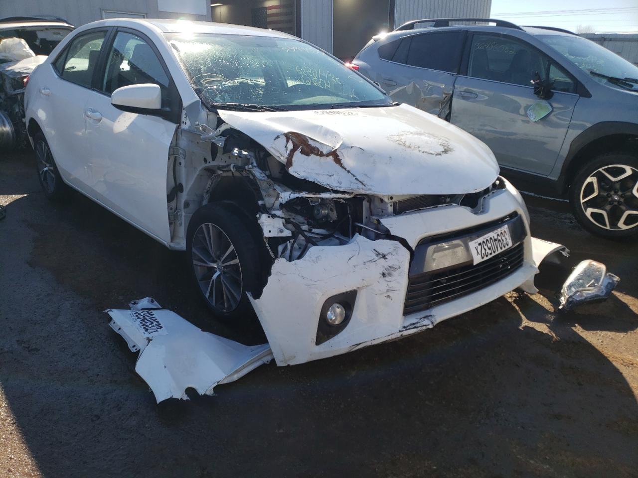 TOYOTA COROLLA L 2016 with VIN 2T1BURHE4GC506318 - Photo from auction