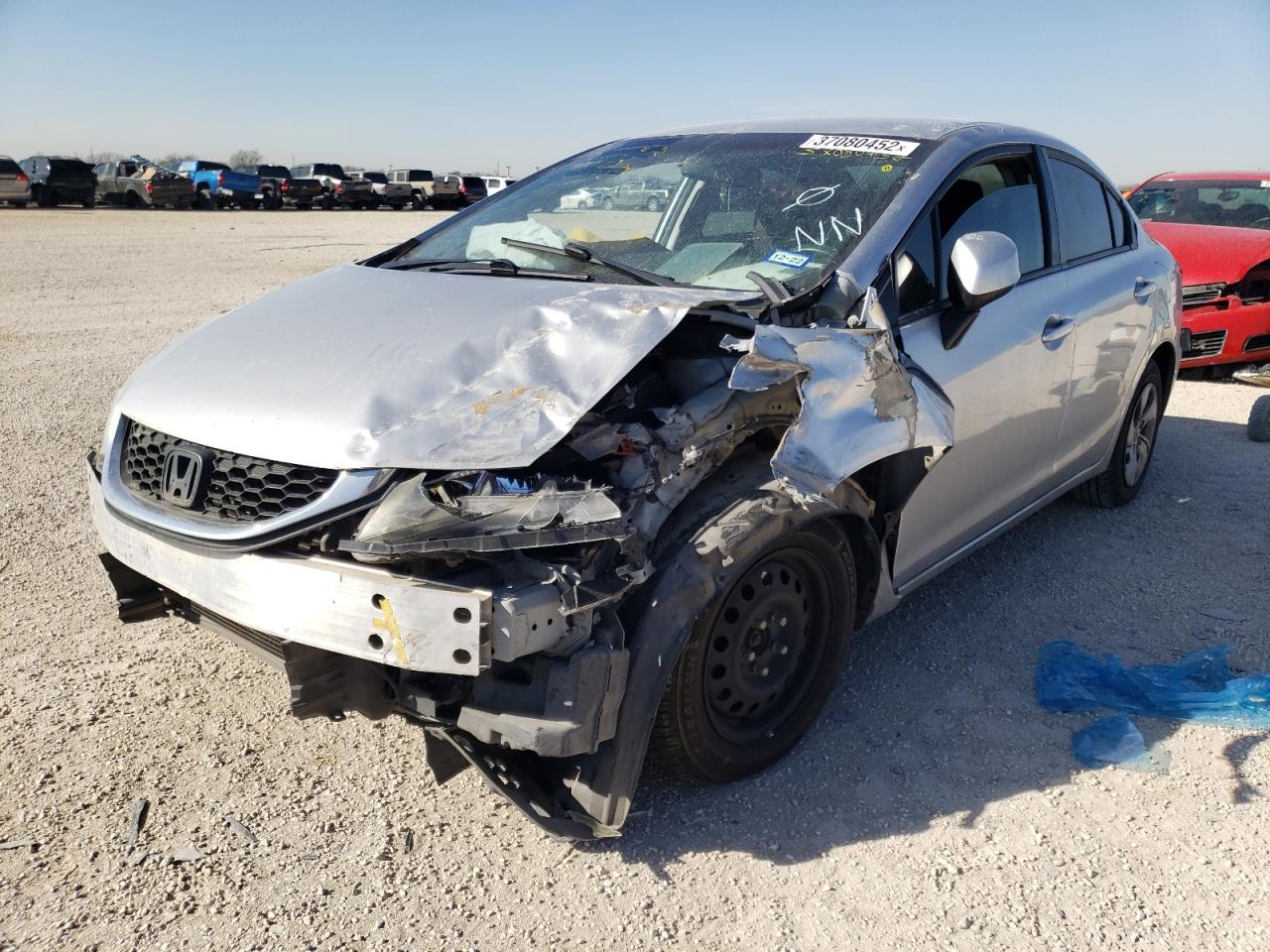 Photo 2 from auction – 2013 HONDA CIVIC LX with VIN 2HGFB2F53DH568684