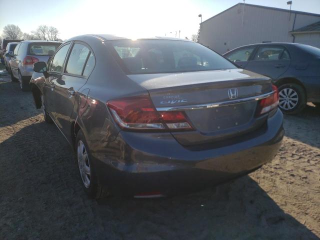 Photo 3 from auction – 2013 HONDA CIVIC LX with VIN 19XFB2F56DE091405