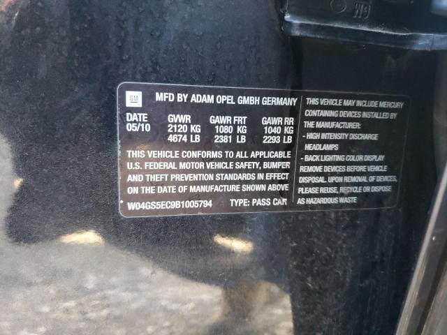 Photo 10 from auction – 2011 BUICK REGAL CXL with VIN W04GS5EC9B1005794