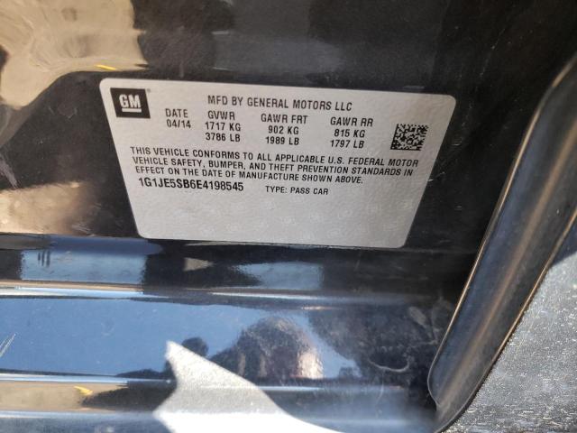 Photo 10 from auction – 2014 CHEVROLET SONIC LTZ with VIN 1G1JE5SB6E4198545