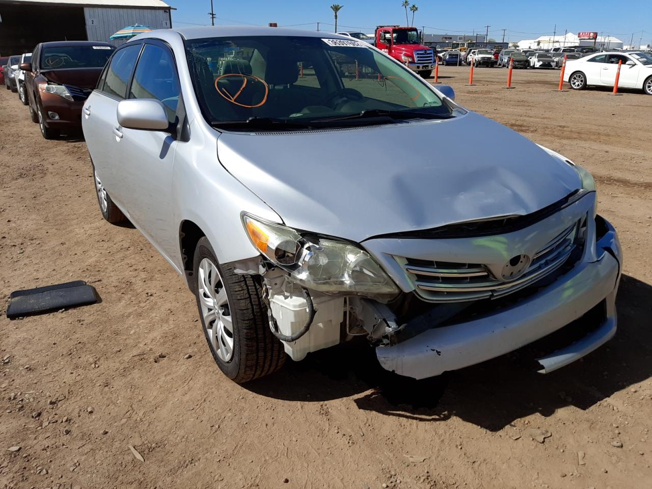 TOYOTA COROLLA BA 2013 with VIN 2T1BU4EE8DC985636 - Photo from auction