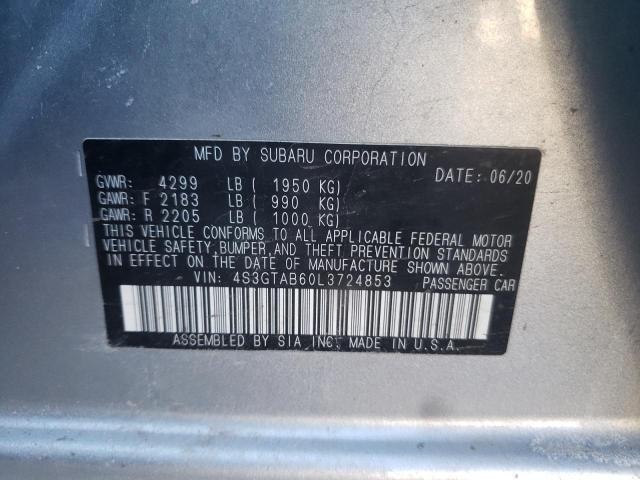 Photo 10 from auction – 2020 SUBARU IMPREZA with VIN 4S3GTAB60L3724853