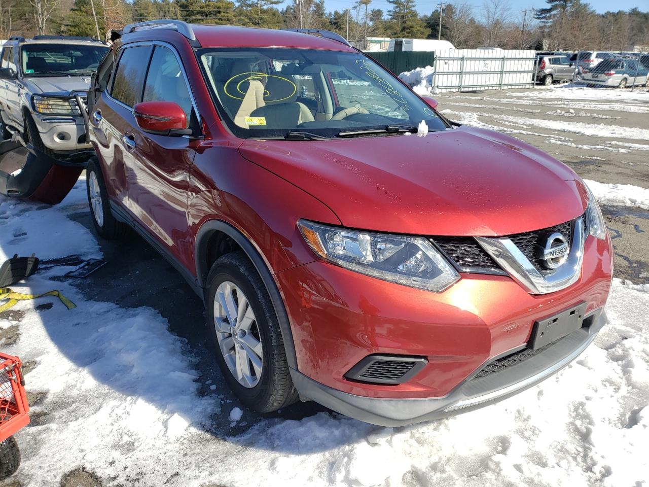 NISSAN ROGUE S 2016 with VIN KNMAT2MV9GP734909 - Photo from auction