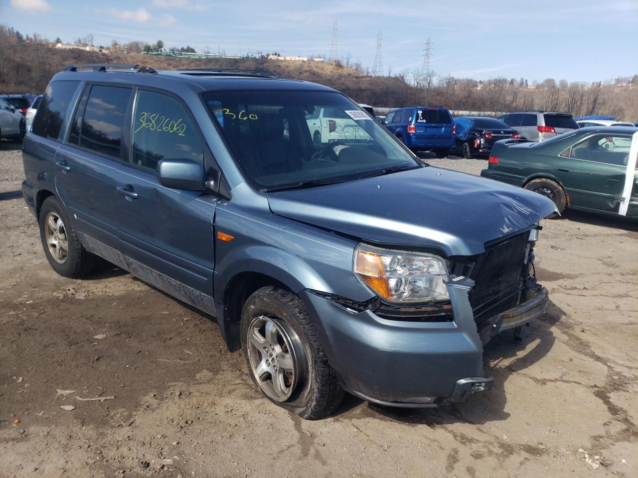 HONDA PILOT EX 2006 с VIN 5FNYF18586B022054 - Фото с аукциона