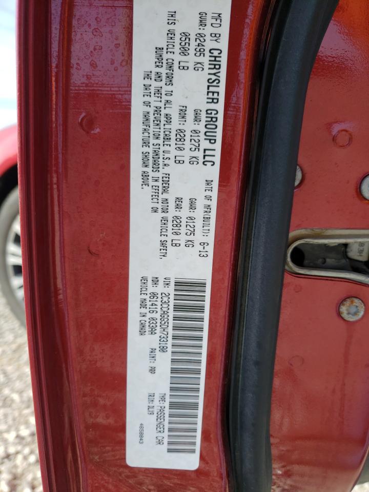 Photo 10 from auction – 2013 CHRYSLER 300 S with VIN 2C3CCAGG5DH733180