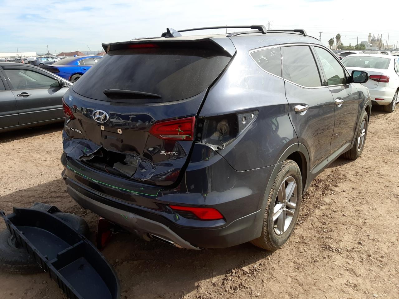 Photo 4 from auction – 2017 HYUNDAI SANTA FE S with VIN 5NMZU3LB3HH017641
