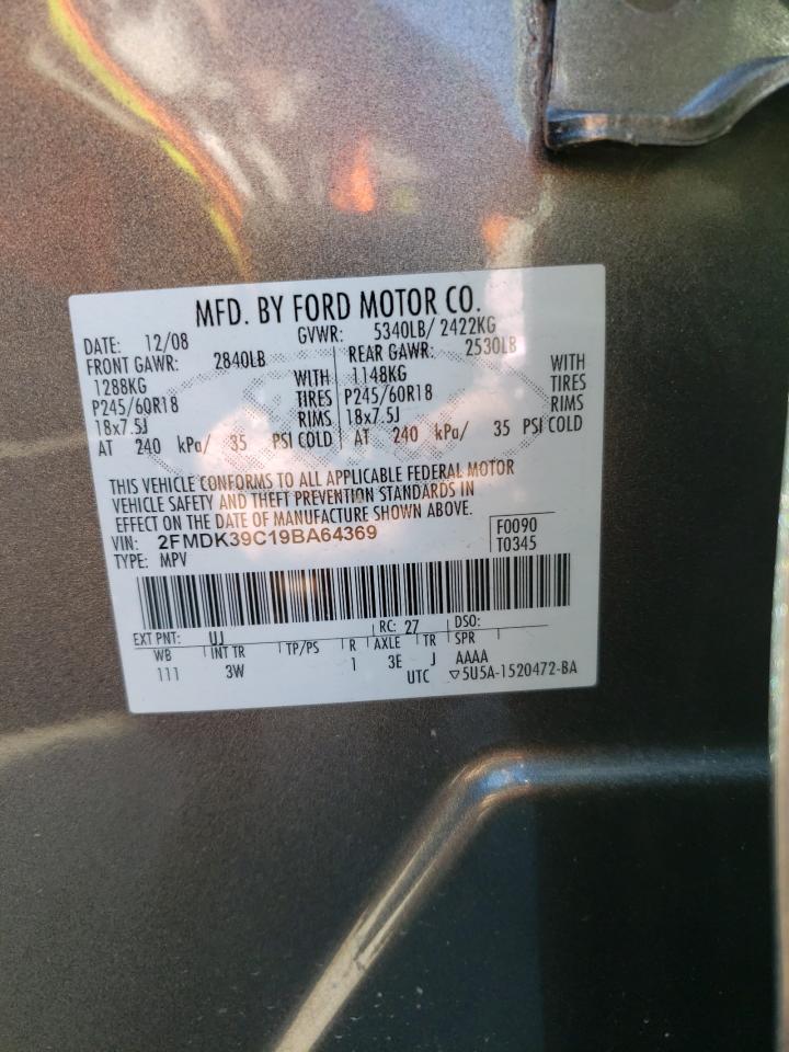 Photo 10 from auction – 2009 FORD EDGE LIMIT with VIN 2FMDK39C19BA64369