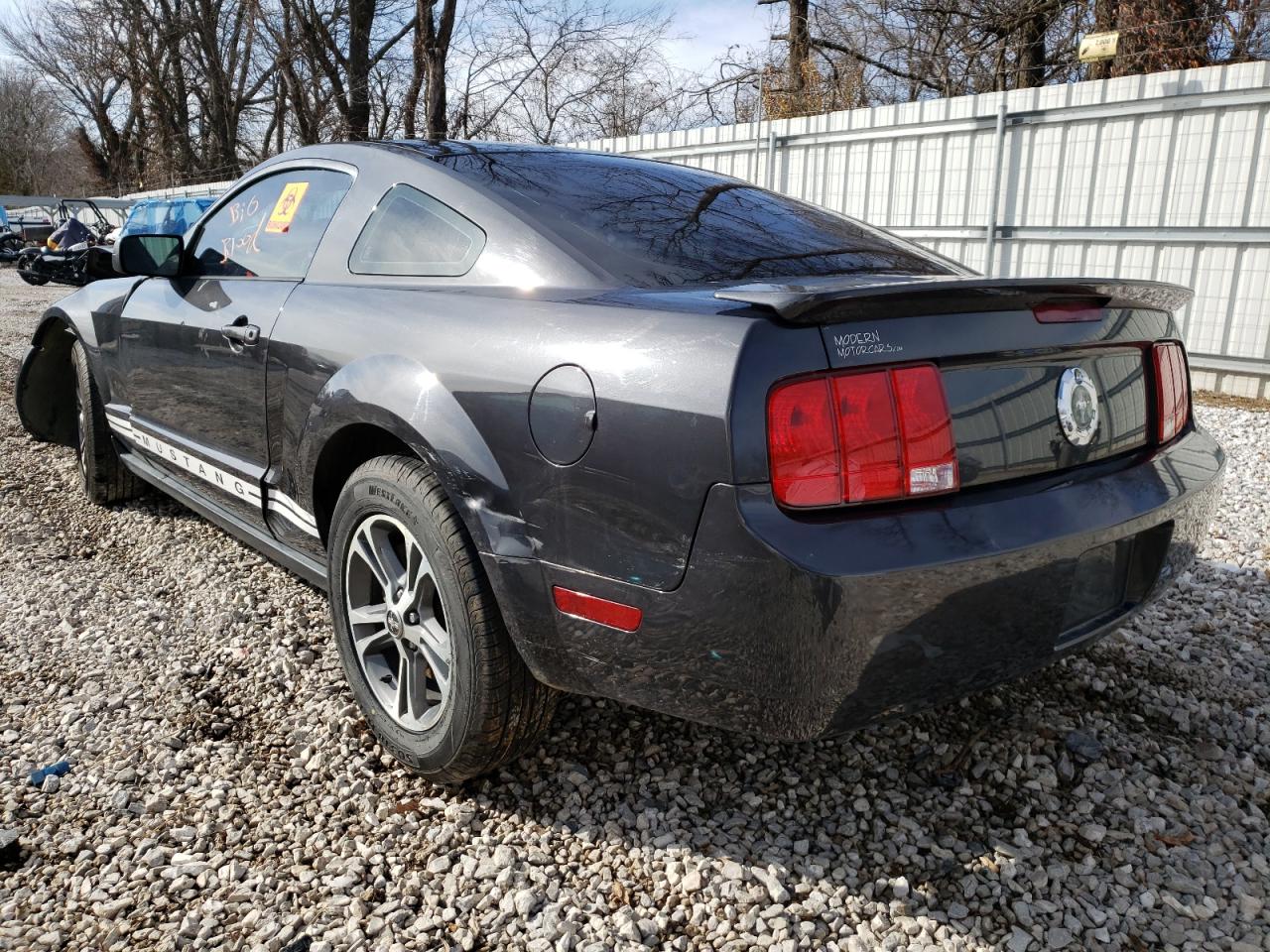 Photo 3 from auction – 2007 FORD MUSTANG with VIN 1ZVFT80N075223709