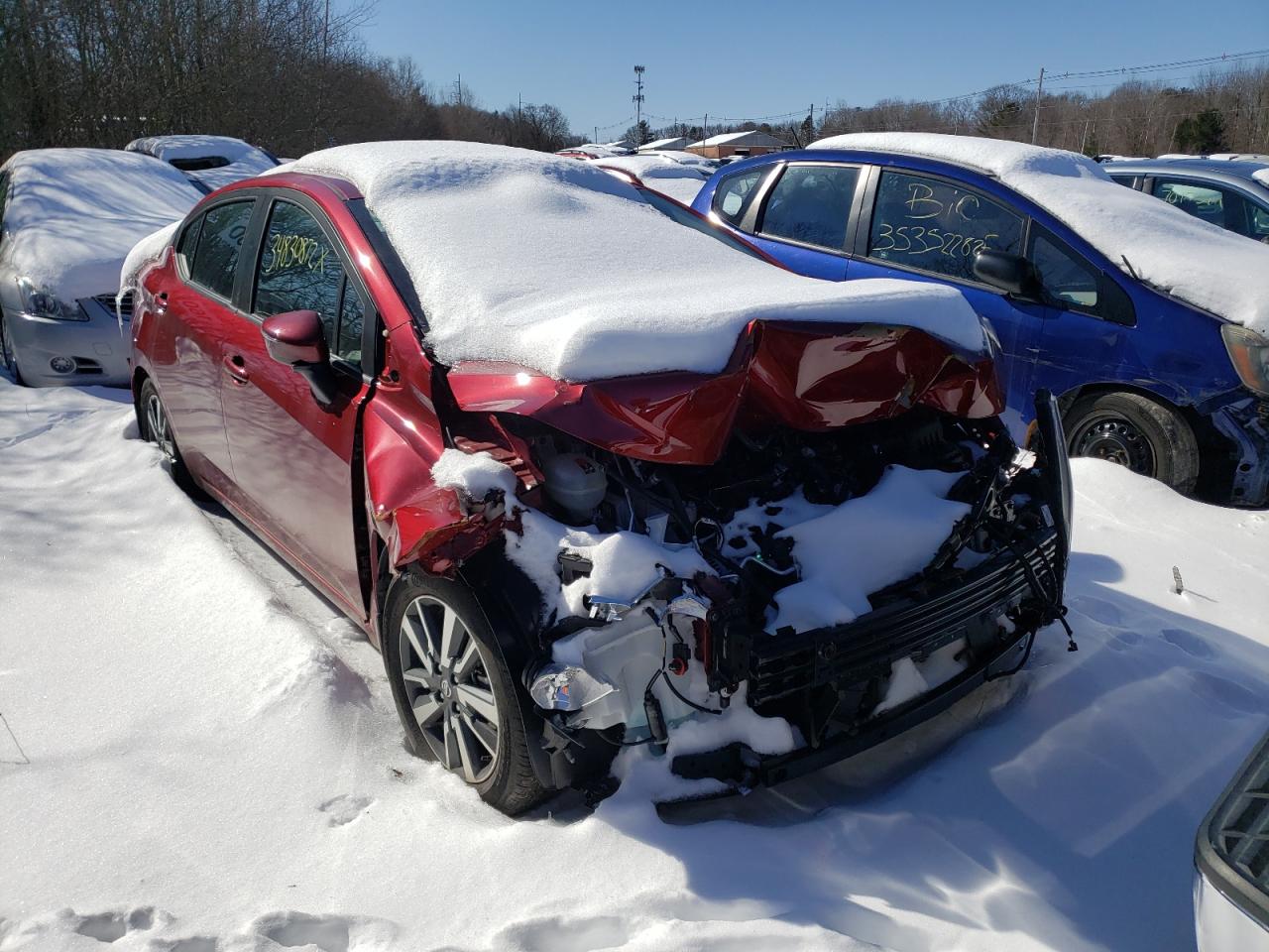 NISSAN VERSA SV 2021 with VIN 3N1CN8EV1ML914402 - Photo from auction