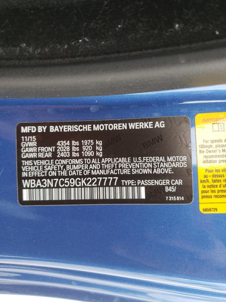 Photo 10 from auction – 2016 BMW 428 I with VIN WBA3N7C59GK227777