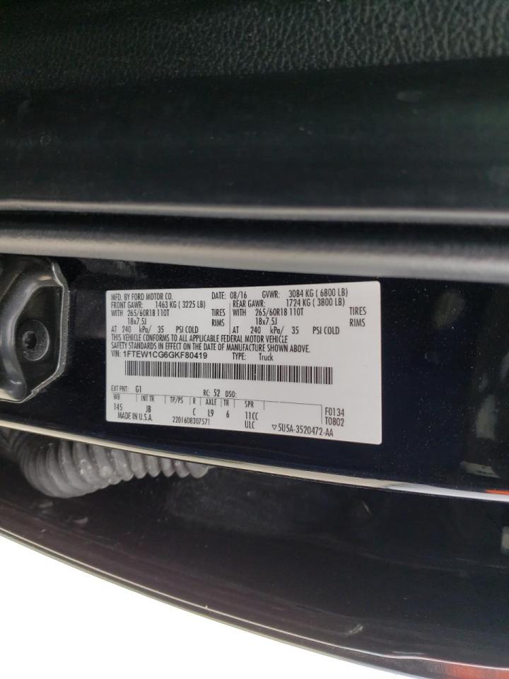 Photo 10 from auction – 2016 FORD F150 SUPER with VIN 1FTEW1CG6GKF80419