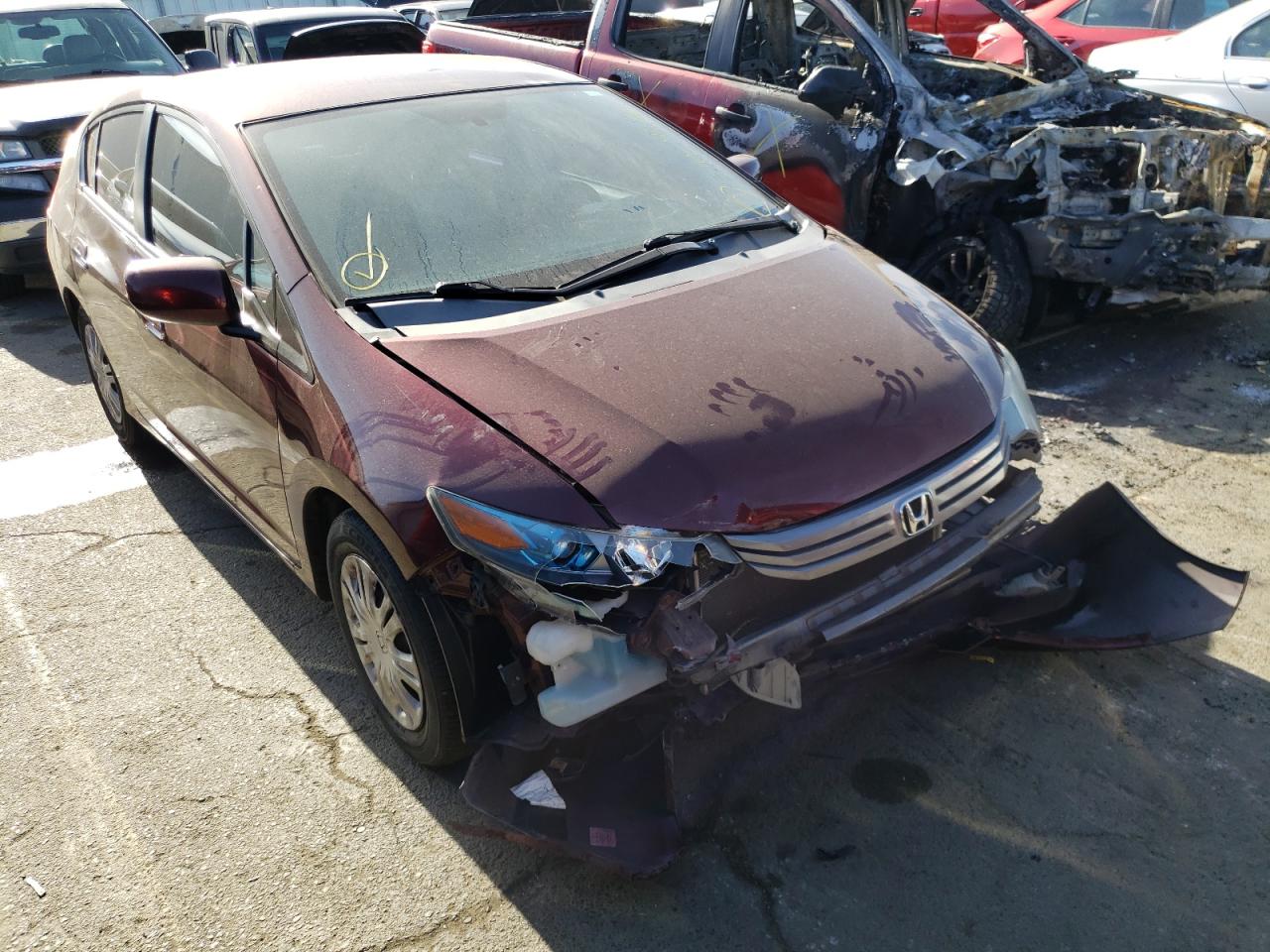 HONDA INSIGHT 2011 with VIN JHMZE2H37BS009447 - Photo from auction