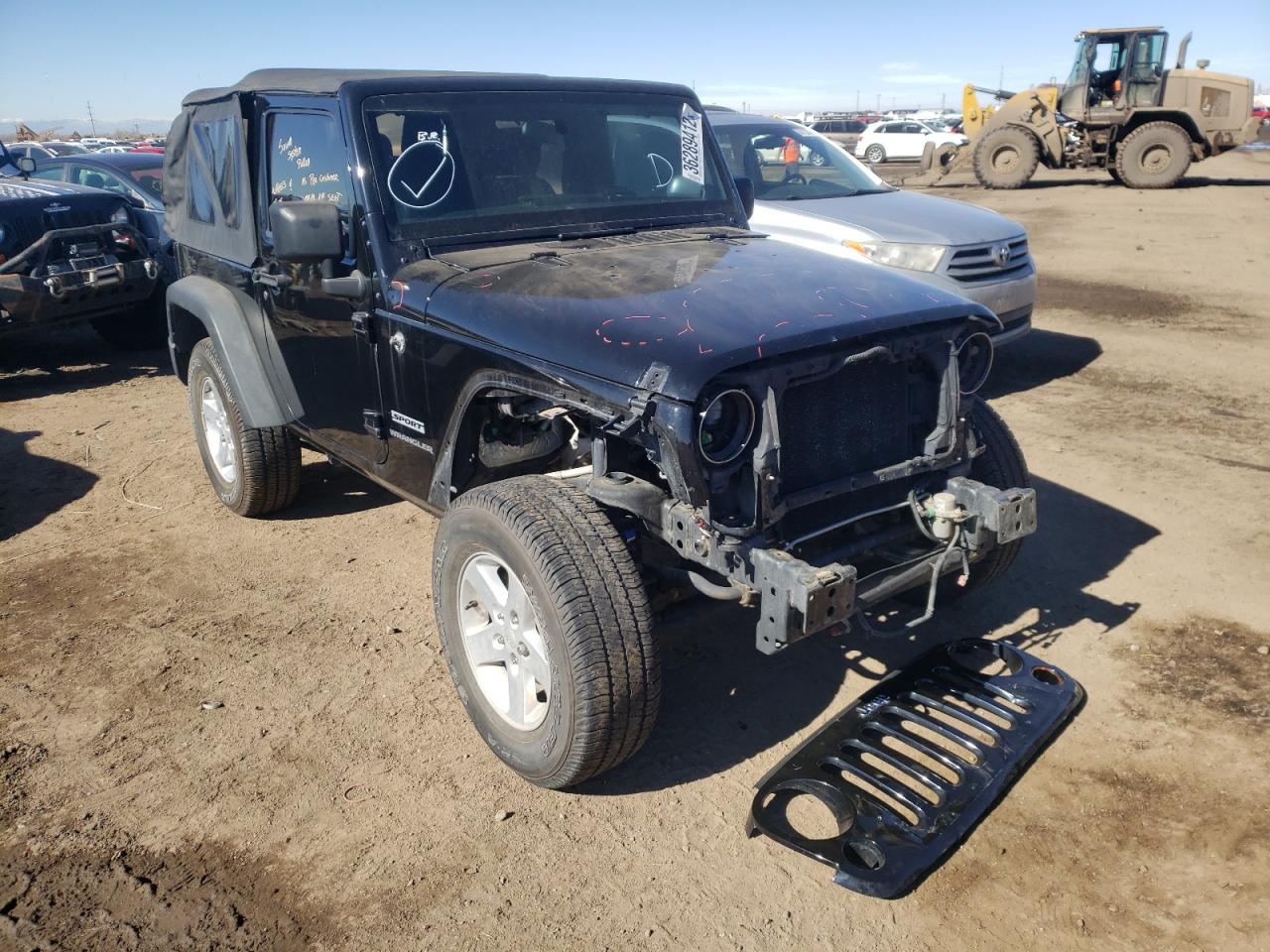 Photo 1 from auction – 2013 JEEP WRANGLER S with VIN 1C4AJWAG0DL688232