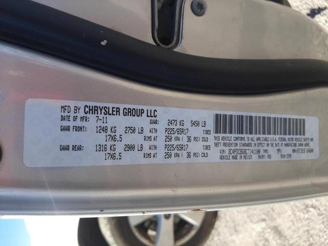 Photo 10 from auction – 2012 DODGE JOURNEY SX with VIN 3C4PDCBG8CT141100