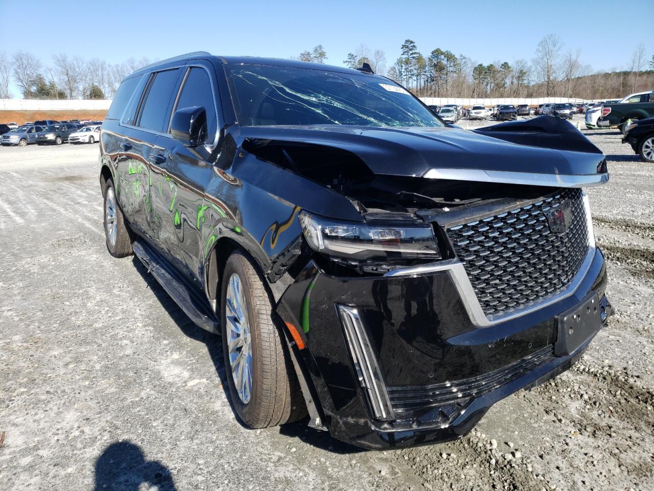 CADILLAC ESCALADE E 2021 with VIN 1GYS4LKL2MR185685 - Photo from auction