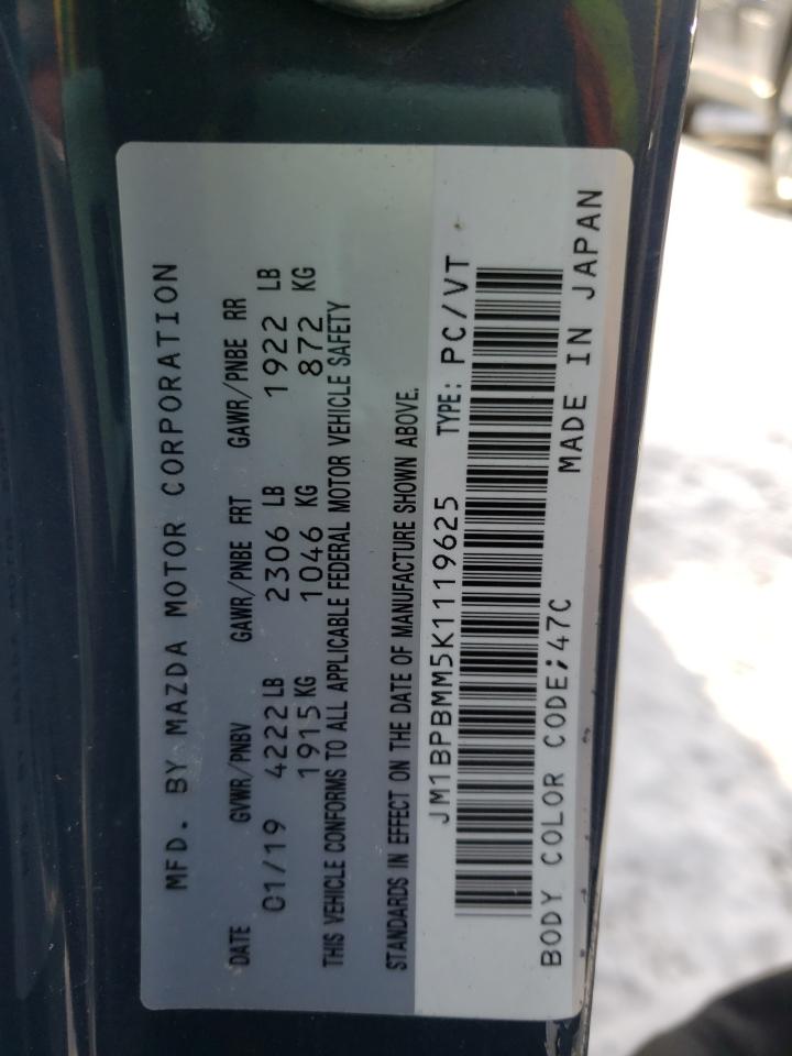 Photo 10 from auction – 2019 MAZDA 3 PREFERRE with VIN JM1BPBMM5K1119625