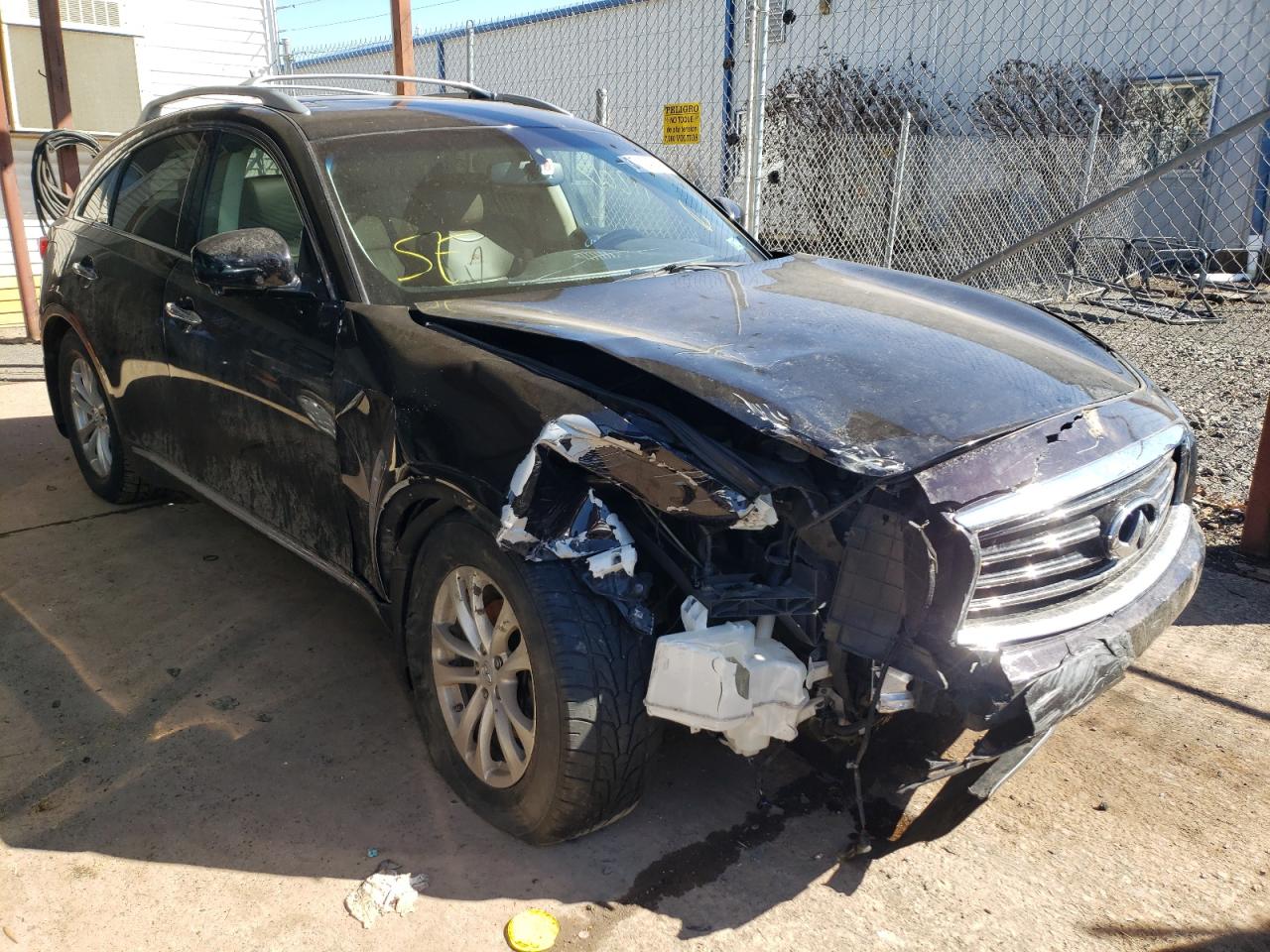 INFINITI FX35 2012 with VIN JN8AS1MW8CM151382 - Photo from auction