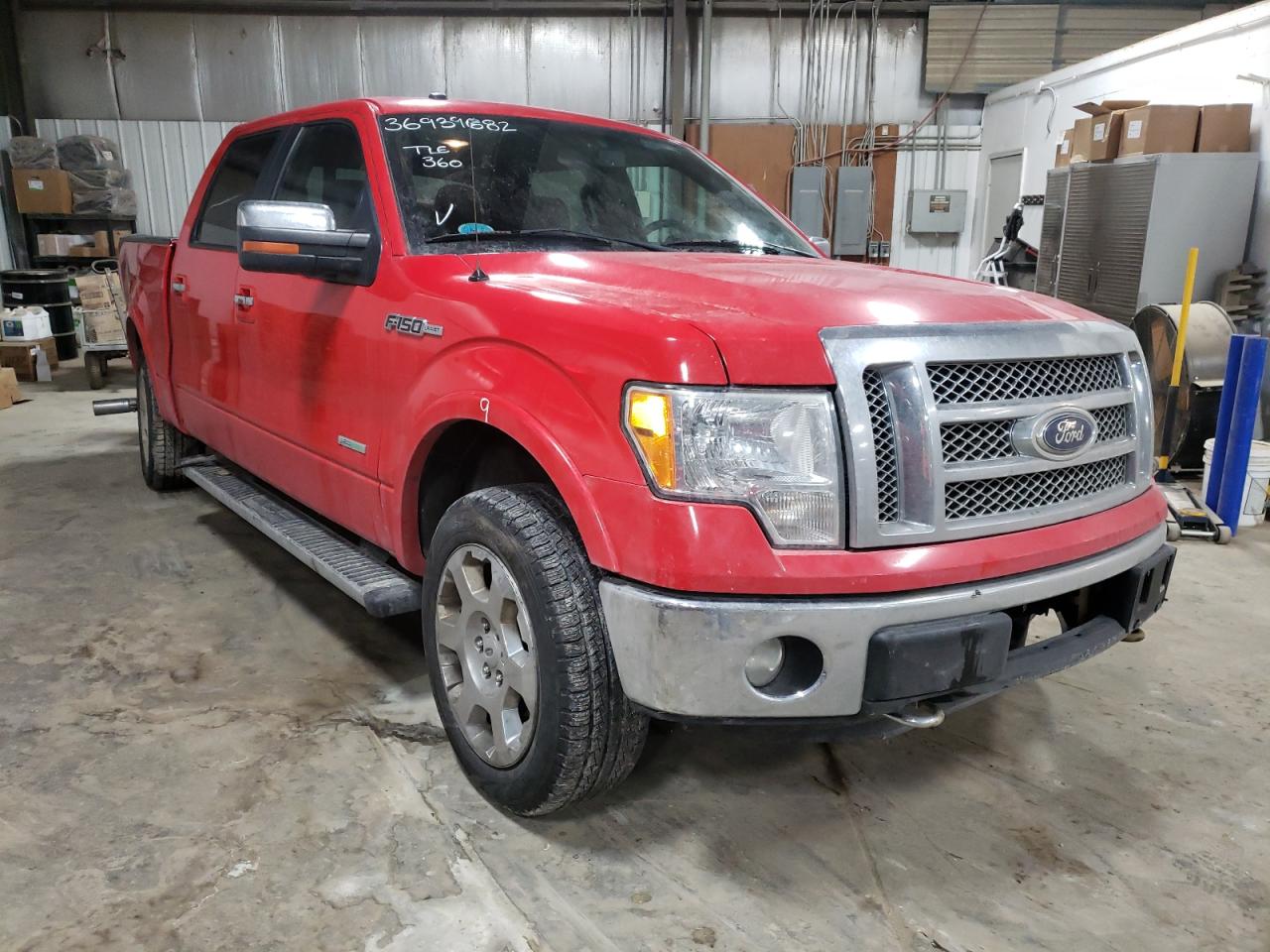 FORD F150 SUPER 2012 with VIN 1FTFW1ET0CFA54644 - Photo from auction