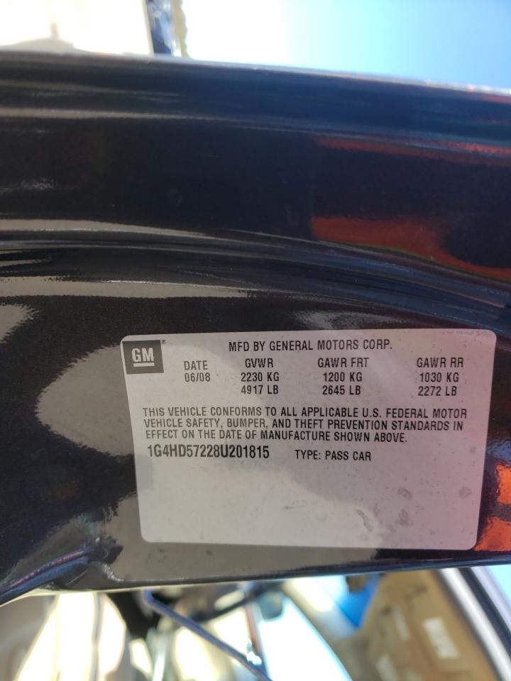 Photo 10 from auction – 2008 BUICK LUCERNE with VIN 1G4HD57228U201815