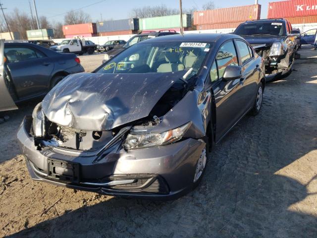 Photo 2 from auction – 2013 HONDA CIVIC LX with VIN 19XFB2F56DE091405