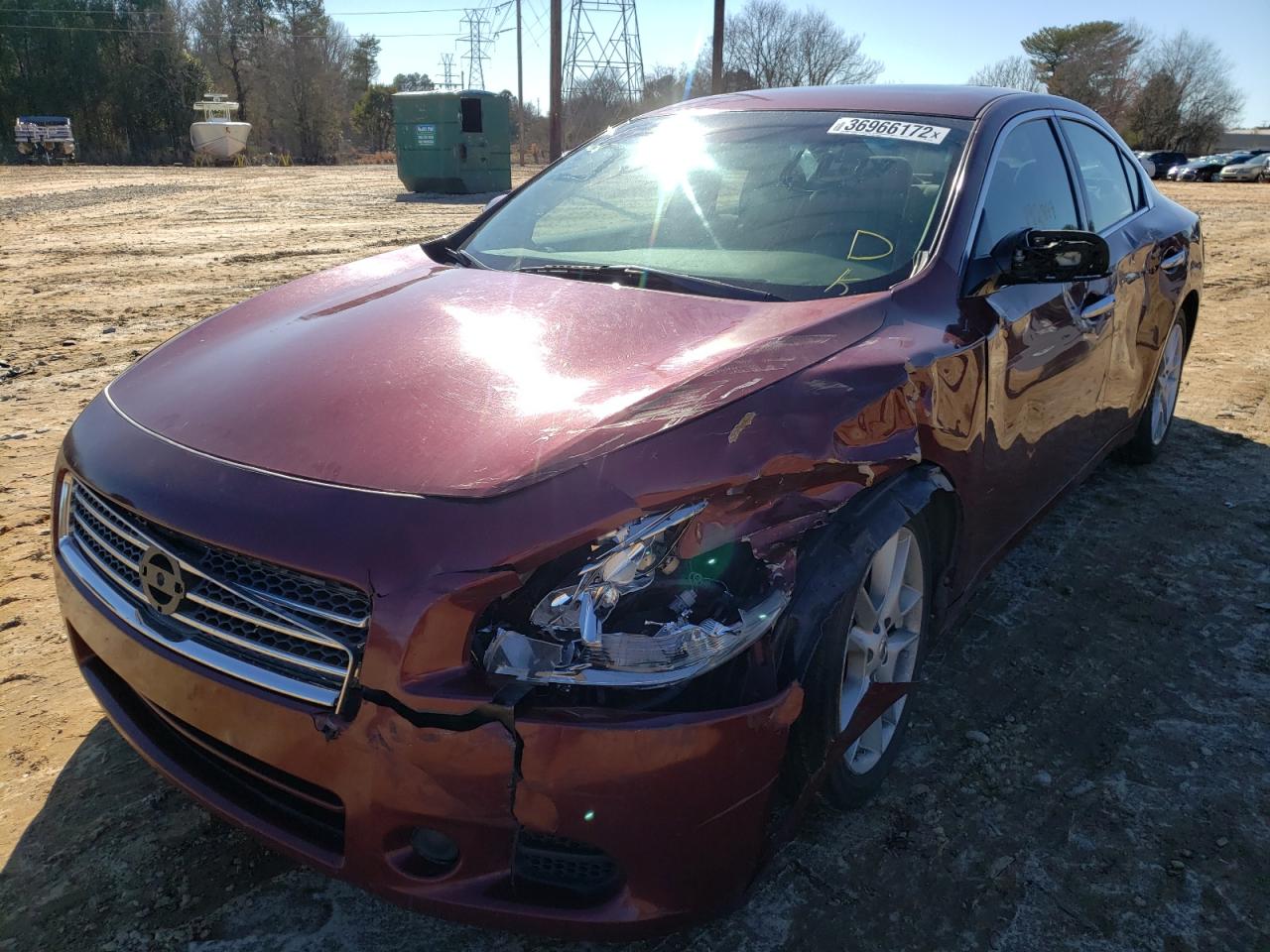 Photo 2 from auction – 2013 NISSAN MAXIMA S with VIN 1N4AA5AP9DC822283