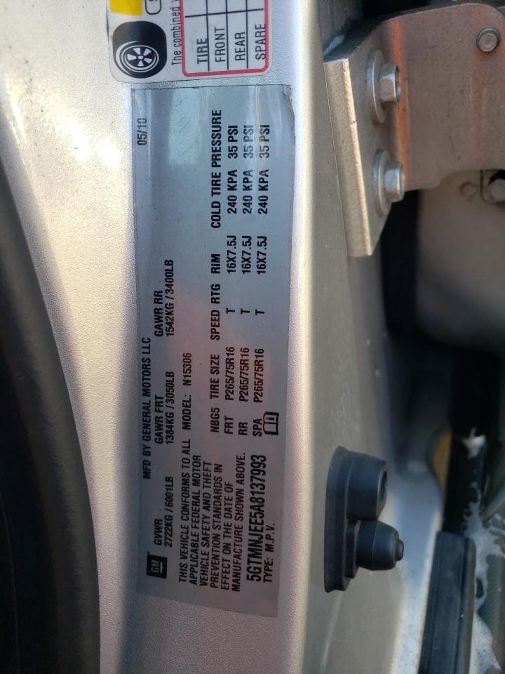 Photo 10 from auction – 2010 HUMMER H3 LUXURY with VIN 5GTMNJEE5A8137993