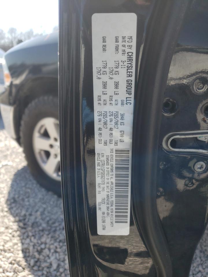 Photo 10 from auction – 2011 DODGE RAM 1500 with VIN 1D7RV1GP5BS627078