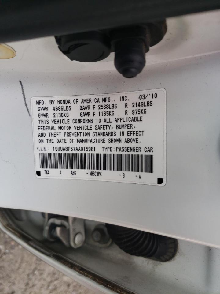 Photo 10 from auction – 2010 ACURA TL with VIN 19UUA8F57AA015981